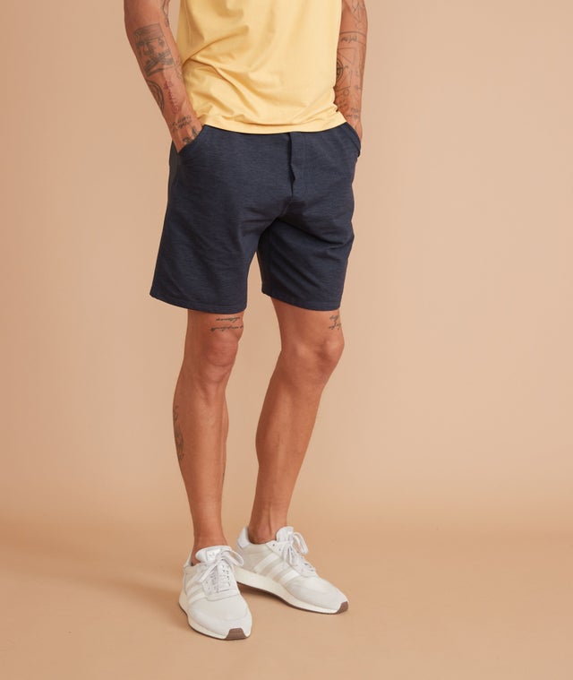 [Smoothmood] / ☆ Bedroom Shorts / Navy ZRBYWB Mens Shorts Men's Summer Casual Fashion Solid Color